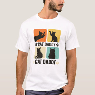 Camiseta papá gato papá gato 