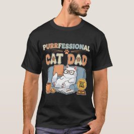 Camiseta Papá gato profesional - Dia del padre gracioso