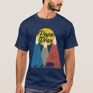 Camiseta Papá gemelo Papá Lleva Dos Cubs Regalo del Día 