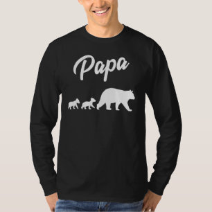 Camiseta Papá gemelo tiene dos cachorros en el día del padr