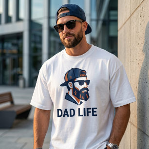 Camiseta Papá genial con gafas de sol de gorra