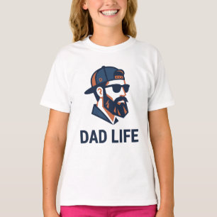 Camiseta Papá genial con gafas de sol de gorra