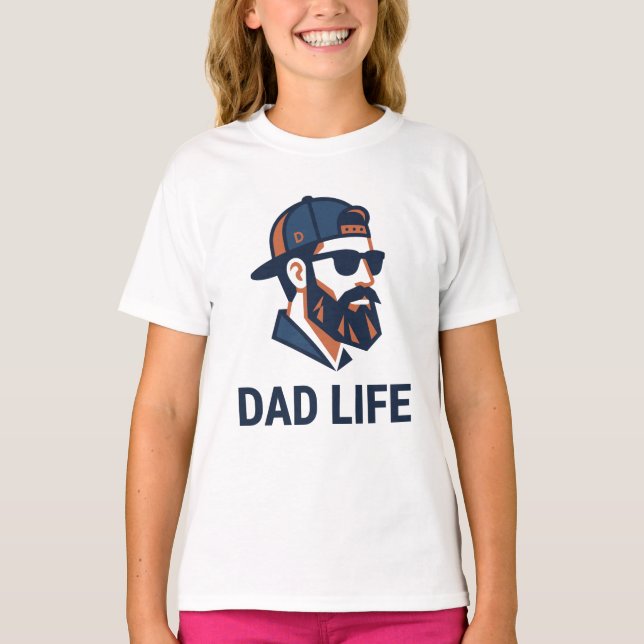Camiseta Papá genial con gafas de sol de gorra (Anverso)