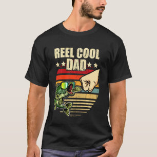 Camiseta Papá Genial de Carrete Pesca Retro Día del Padre P