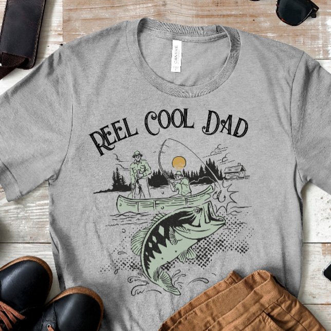 Camiseta Papá Genial de Verdad (Reel Cool Dad Father's Day Tshirt)
