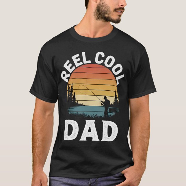 Camiseta Papá Genial Pescando  (Anverso)