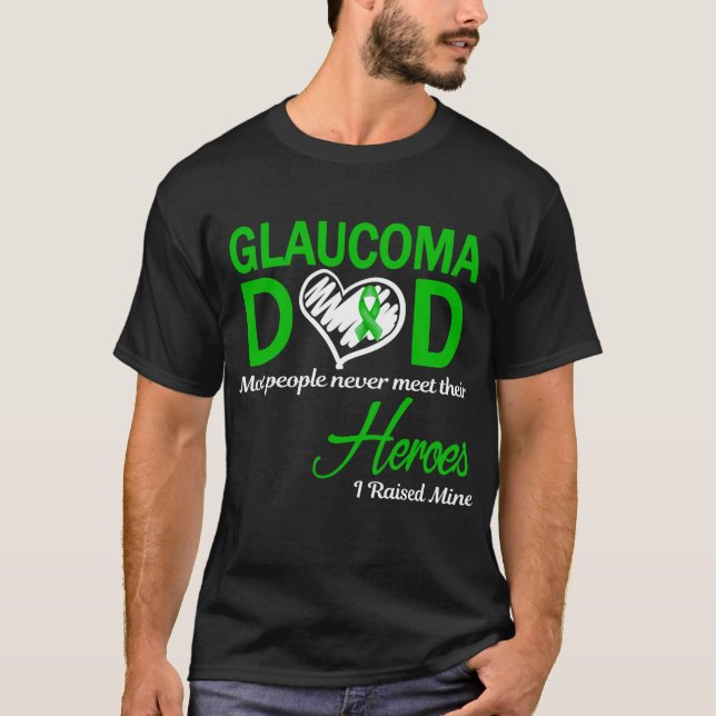 Camiseta Papá Glaucoma Crié al Mío (Anverso)