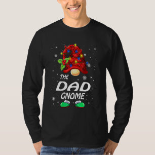 Camiseta Papa Gnomo Cuadros de Búfalo Familia Combinada Nav