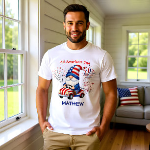 Camiseta Papá Gnomo Patriótico 4 de Julio