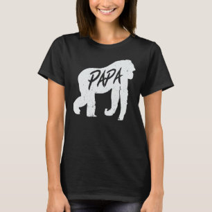 Camiseta Papa Gorilla Ape T Shirt Monkey Animal Wildlife Gi