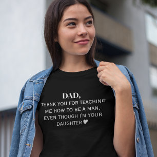 Camiseta Papá Gracias Por Enseñarme A Ser Hombre