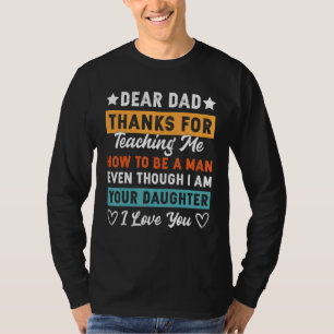 Camiseta Papá Gracias Por Enseñarme A Ser Hombre
