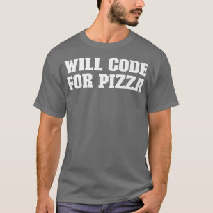 Camiseta Papá gracioso de chiste, codificará para pizza