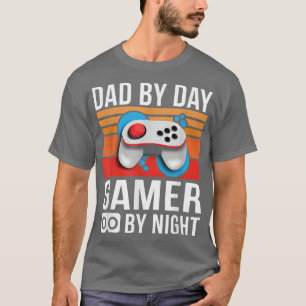 Camiseta Papá gracioso por jugador de día por padre de noch