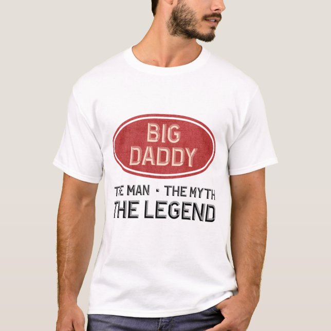 Camiseta Papá grande el hombre el mito la leyenda (Anverso)