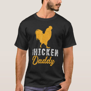 Camiseta Papá Granjero de Pollos Retro Mejor Papá Pollo Hom