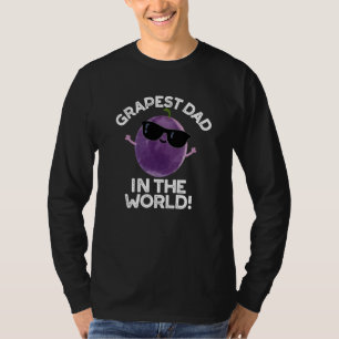 Camiseta Papá Grapé En El Mundo Funny Fruit Pun Dark BG