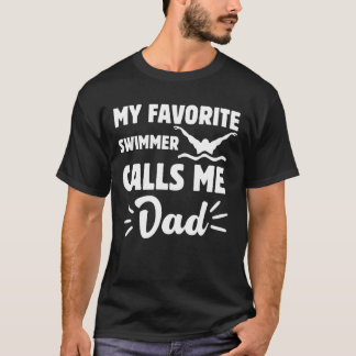 Camiseta Papá Guay dice por el Día del Padre Nadador