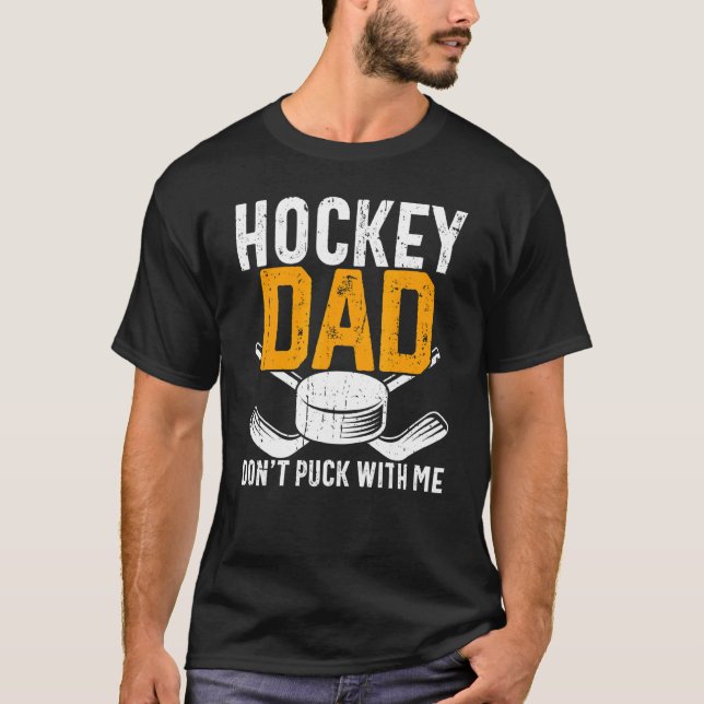 Camiseta Papá hockey masculino no se mete conmigo (Anverso)