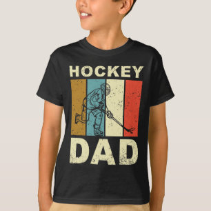 Camiseta Papa Hockey Retro Vintage Día del Padre