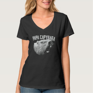 Camiseta Papa Hombre Capybara Día del Padre Capybara