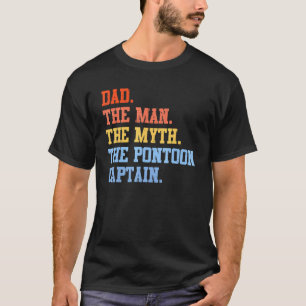 Camiseta Papá Hombre Mito Capitán Pontón Día del Padre Para