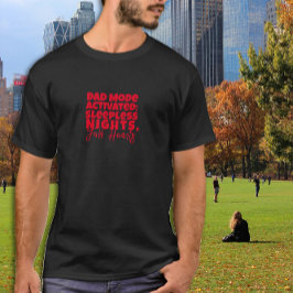 Camiseta Papá humorístico presenta carta negra