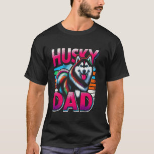 Camiseta Papá Husky Divertido Perro Husky Siberiano Para Ho