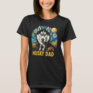 Camiseta Papá Husky Divertido Perro Husky Siberiano Para Ho