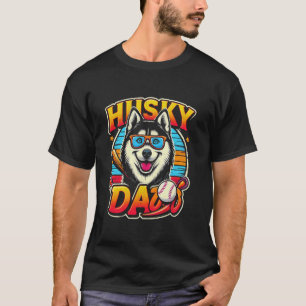 Camiseta Papá Husky Perro Husky Siberiano Para Hombres 1