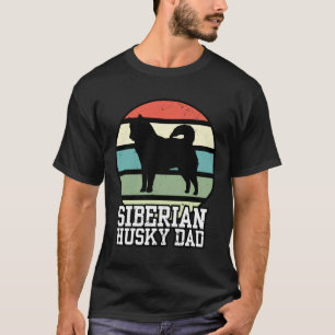 Camiseta Papá Husky Siberiano I Retro Husky Papá