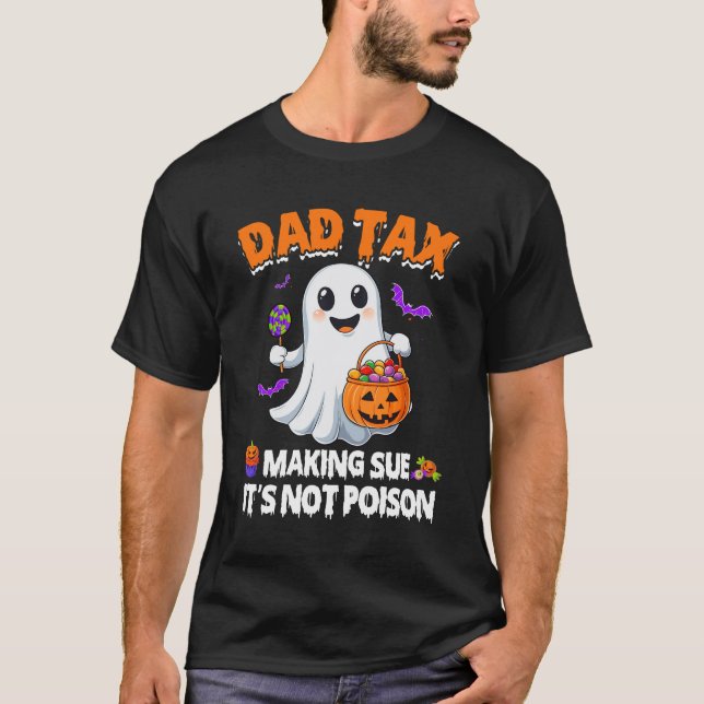Camiseta Papá Impone Trick O Trata De Halloween A Candy Pum (Anverso)