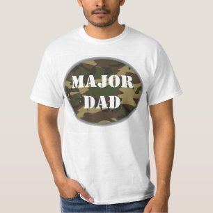 Camiseta Papá importante, día de padres militar de Camo