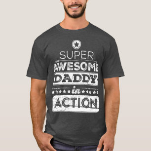 Camiseta Papá impresionante estupendo en oscuridad de la