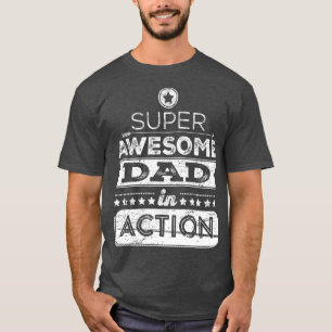 Camiseta Papá impresionante estupendo en oscuridad de la