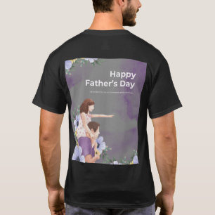 Camiseta Papá: Impulsado por Café y Amor