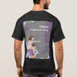 Camiseta Papá: Impulsado por el café y el amor