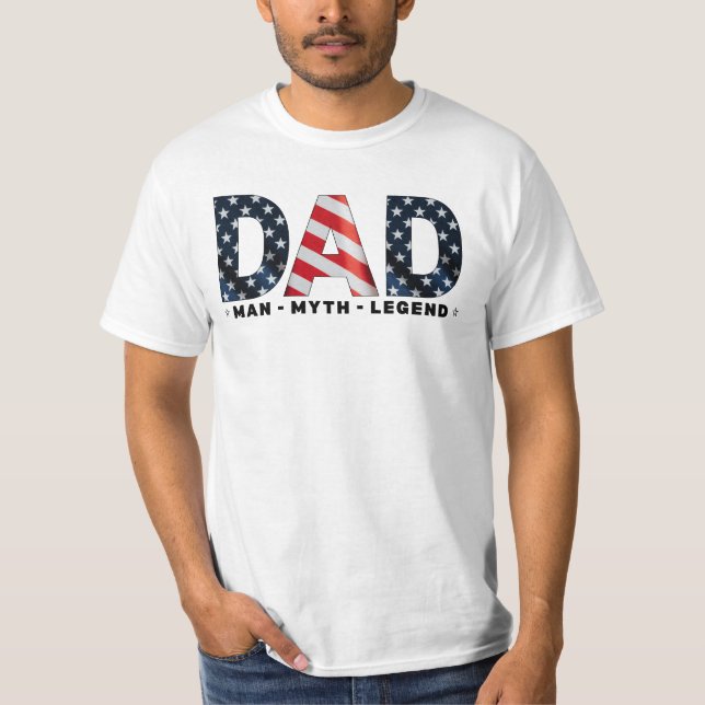Camiseta Papá Independencia de EE.UU. Día del padre padre p (Anverso)