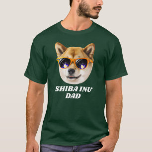 Camiseta Papá Inu Shiba de Guay con anteojos para el día de