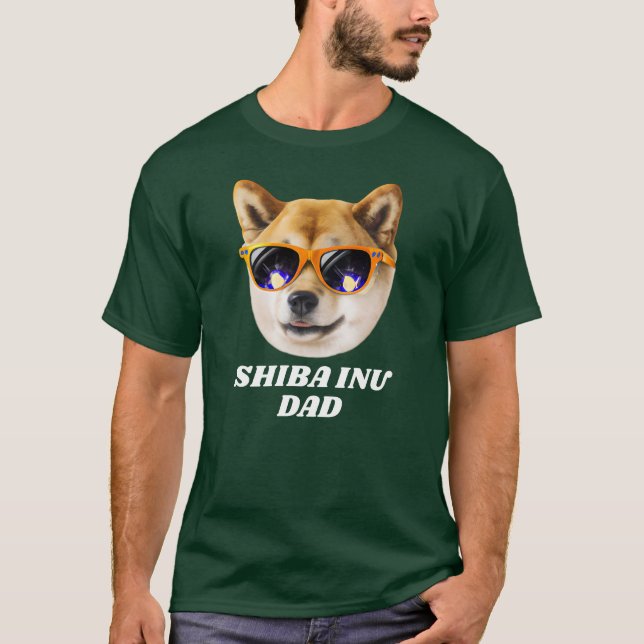 Camiseta Papá Inu Shiba de Guay con anteojos para el día de (Anverso)