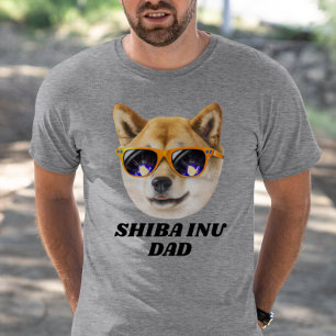 Camiseta Papá Inu Shiba de Guay con anteojos para el día de