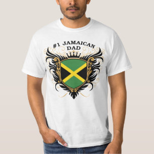 Camiseta Papá jamaicano del número uno