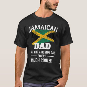 Camiseta Papá Jamaicano Mucho Más Genial Bandera Vintage d