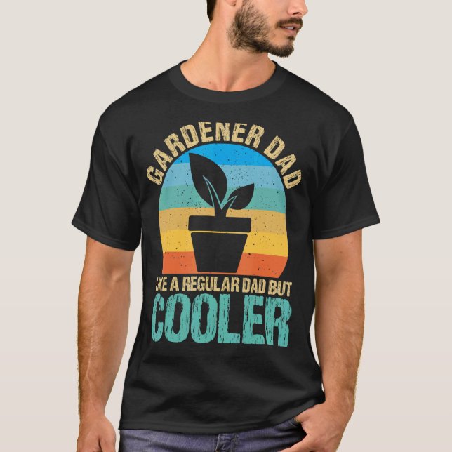 Camiseta Papá jardinero de los hombres le gusta a papá comú (Anverso)