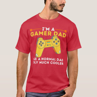 Camiseta Papá jugador como un papá normal videojuego padre
