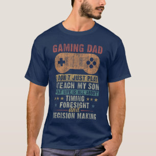 Camiseta Papá jugador padre hijo divertido Día del padre vi