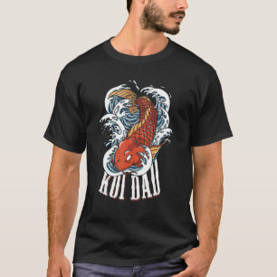 Camiseta Papa Koi Carpa Japonesa Nishikigoi Amante de los P