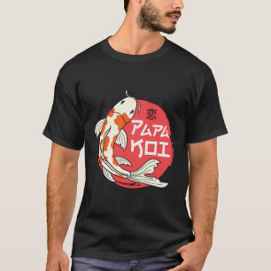 Camiseta Papa Koi Pescado De Carpa Japonés Nishikigoi Da Pa