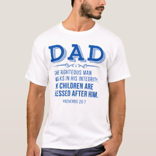 Camiseta Papá - La Escritura Cristiana del Día del Padre