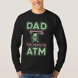 Camiseta Papá, la familia cajero de la familia financia a e